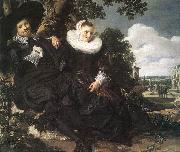 HALS, Frans Married Couple in a Garden China oil painting reproduction